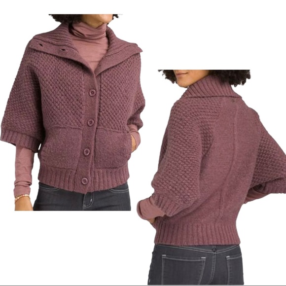 Prana Milone Chunky Knit Sweater Large 